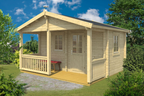 Sauna Kalevi avec une terrasse 70 mm – Image 1