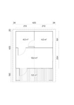Casa de sauna Pekka com terraço de 70 mm - Image 3