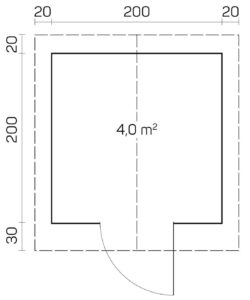 Prefabricated garden house Tiina A - Image 2