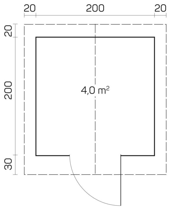 Prefabricated garden house Tiina A - Image 2