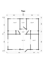 Casa de madeira Tipo 51,8 m2 - Image 3