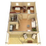 Chalet en madriers Toledo C 58 m2 – Image 2