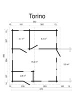 Casa de madeira Torino 34,2 m2 - Image 3