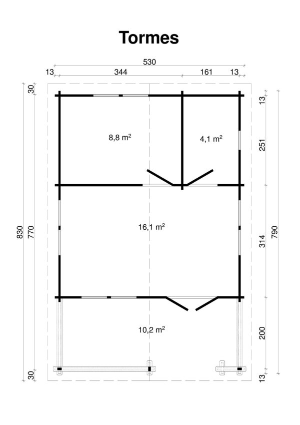 Log house Tormes 39 m2 - Image 2