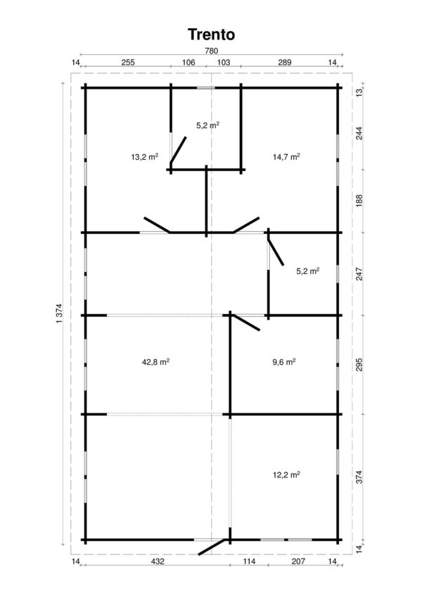 Log house Trento 103 m2 - Image 3