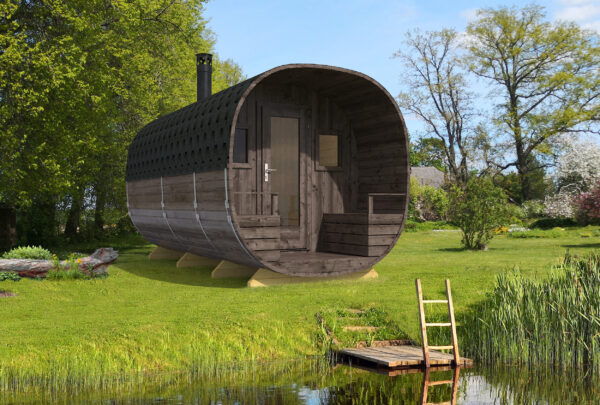 Barrel sauna Turku ÃƒËœ 240 x 447 cm - Image 2