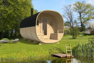 Sauna beczka Turku Ø 240 x 447 cm - obrazek 3