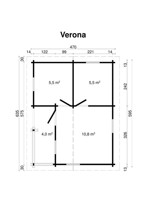 Log house Verona 26 m2 - Image 2