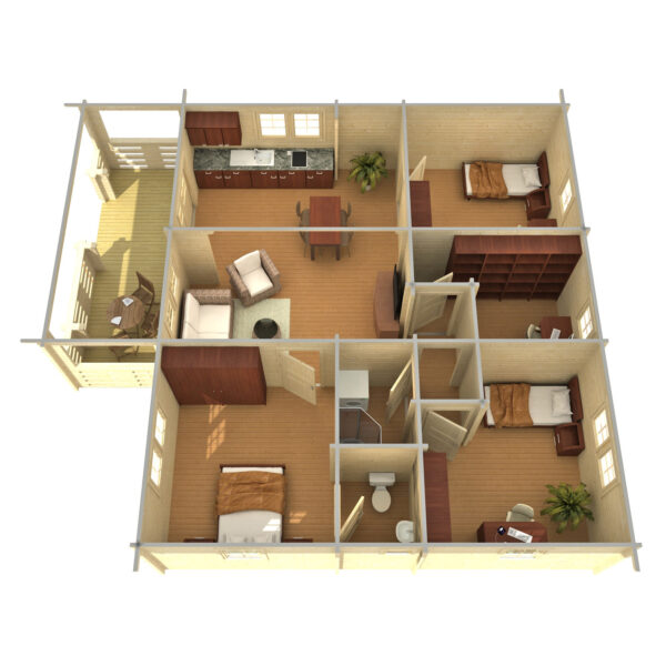 Baita Letonia 97 m2 - immagine 3