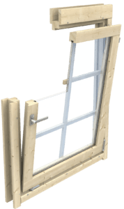 Garden house Aino, door and windows with a glazed unit - Image 3