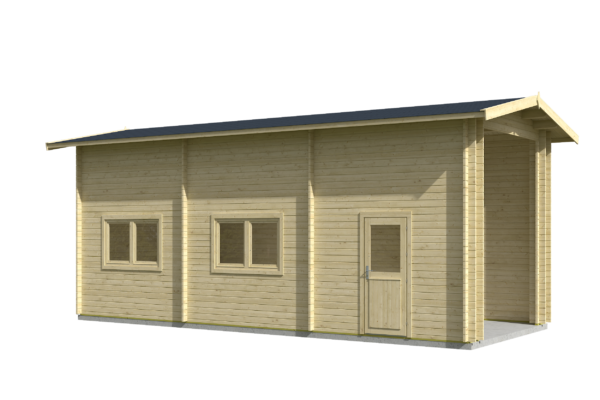 Garage en bois Caravane 40 mm – Image 4