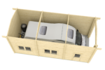 Garage en bois Caravane 40 mm – Image 3