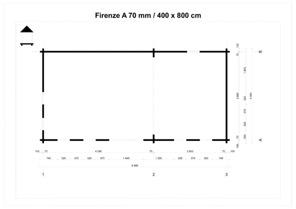 Abri de jardin Firenza A 70mm – Image 4