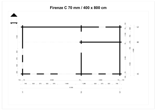 ZahradnÃƒÂ­ domek Firenze C 70 - Obrázek 2