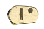 Sauna ovale Hanko a 2 camere 400 x 235 cm - immagine 2