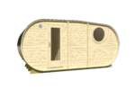 Sauna ovale Loviisa avec 3 salles 500 x 235 cm – Image 3