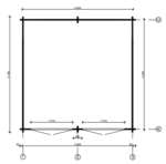 Capannone in legno Daisy 16m2 - immagine 3