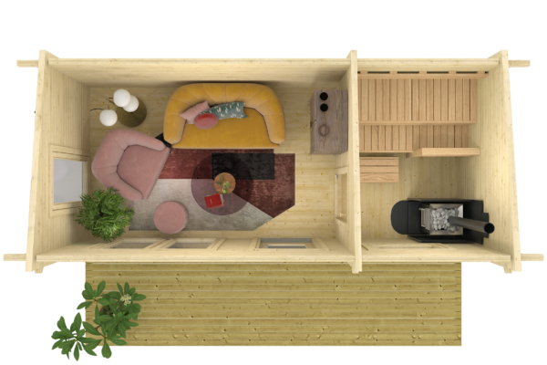 Saun Inari terrassi ja puhkeruumiga - Image 4