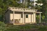 Garden house Kimmo 70, doors and windows with double glazing